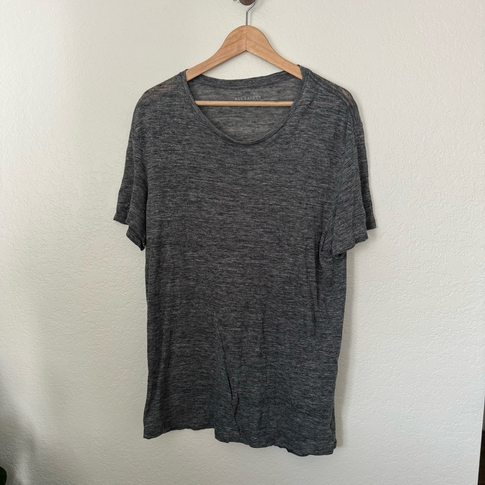 ALLSAINTS Dark Gray Crew Neck T-Shirt